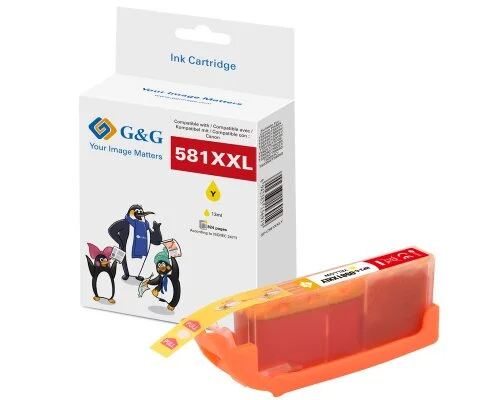 G&G XXL-Druckerpatrone kompatibel mit Canon CLI-581Y XXL