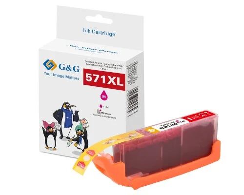 G&G XL-Patrone kompatibel mit Canon CLI-571XLM/ 0333C001