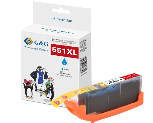 G&G XL-Druckerpatrone kompatibel mit Canon CLI-551C XL