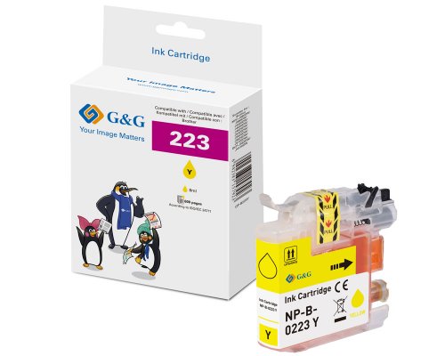 G&G XL-Druckerpatrone kompatibel mit Brother LC-223Y