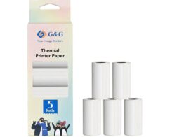 G&G Thermopapier-Etiketten 5 x 148 Stück 57mm x 15mm