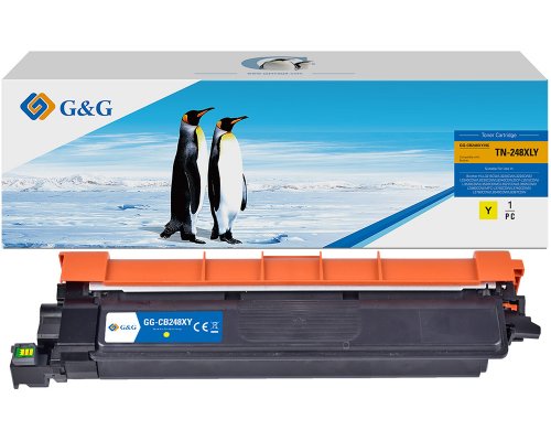 G&G Toner für Brother TN248XL Y Yellow Gelb