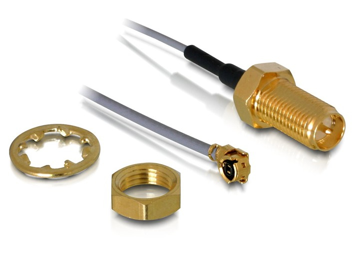 DELOCK HF Kabel I-PEX -> RP-SMA St/Bu 0.20m