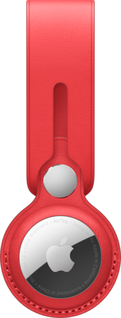 MK0V3ZM/A Apple Airtag Leather Loop (PRODUCT) Red