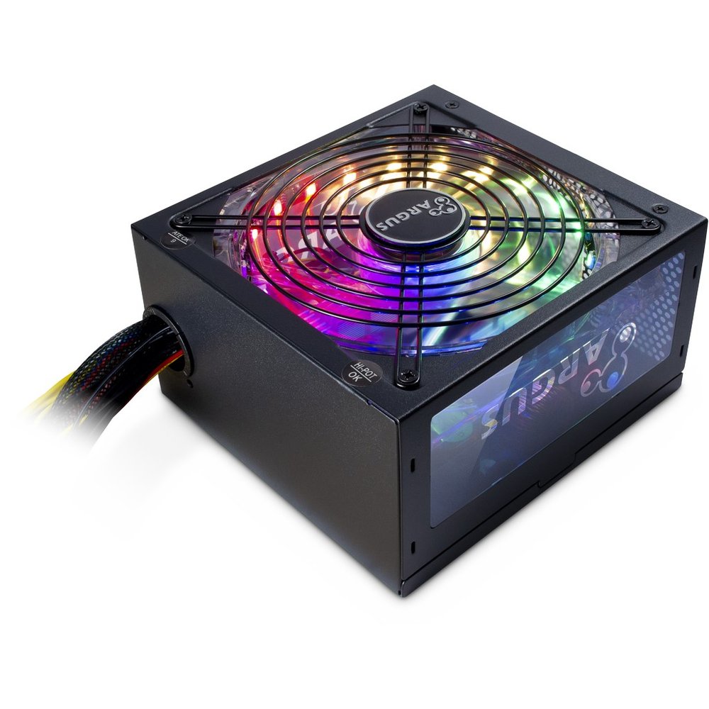Inter-Tech voeding 600W Argus RGB-600 II 140mm koeler retail