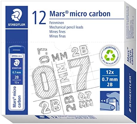 STAEDTLER Feinmine Mars micro 0,7mm 2B 12St 12 stuks