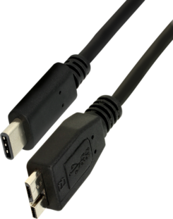 DELOCK USB3.1 Kabel C -> micro B St/Bu 0.50m zwart