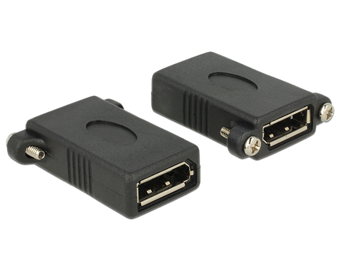 DELOCK Displayport Adapter DP -> DP Bu/Bu zwart