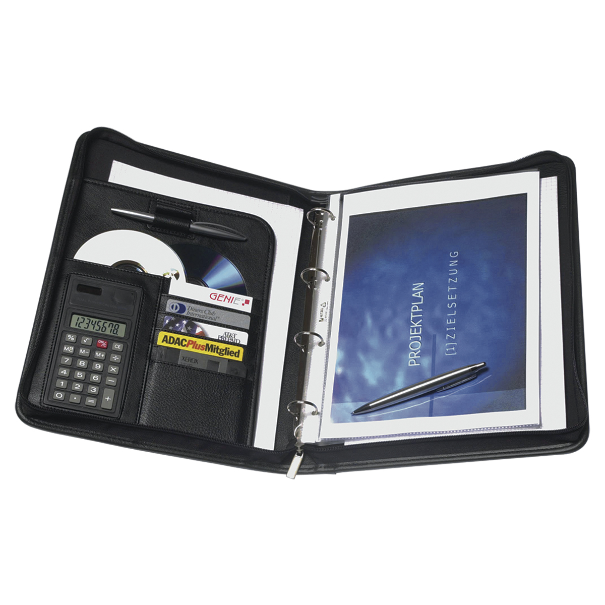 GENIE Schreibmappe Exclusiv inkl. Taschenrechner