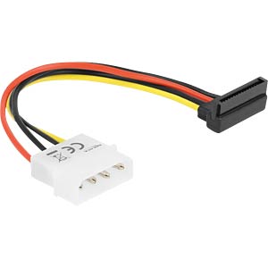 DELOCK Stroomkabel SATA 15Pin down -> Molex 4Pin Bu/St intern