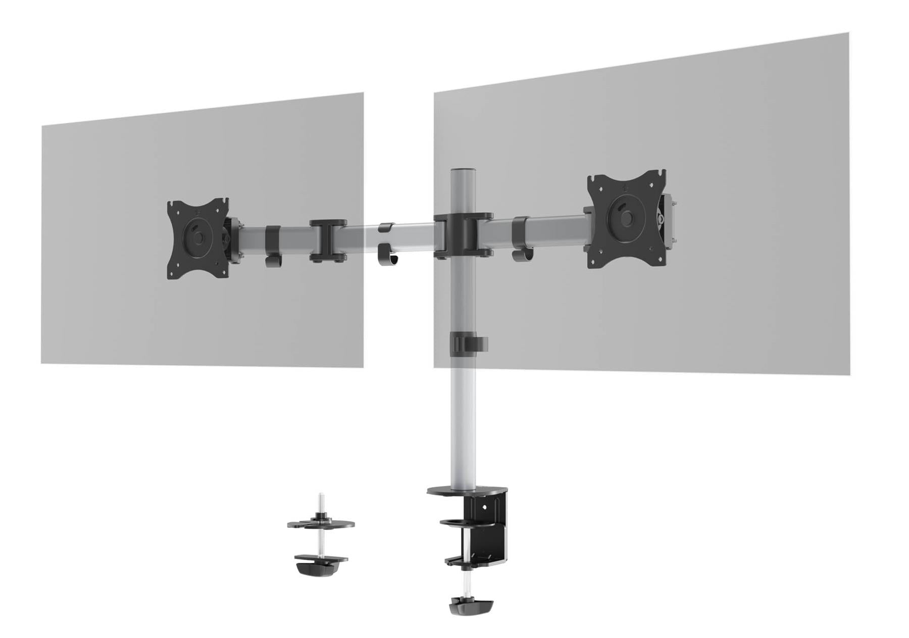 DURABLE Monitorhalterung SELECT voor 2 Mon. Tischbef Silber