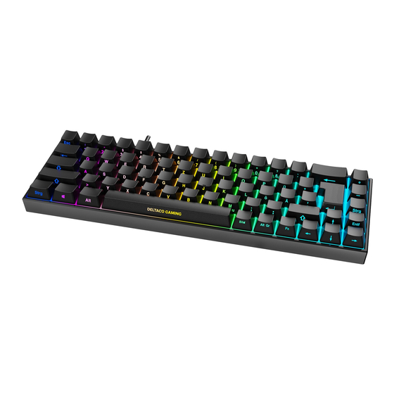 Deltaco Gaming Tastatur DK440R wireless, RGB, schwarz