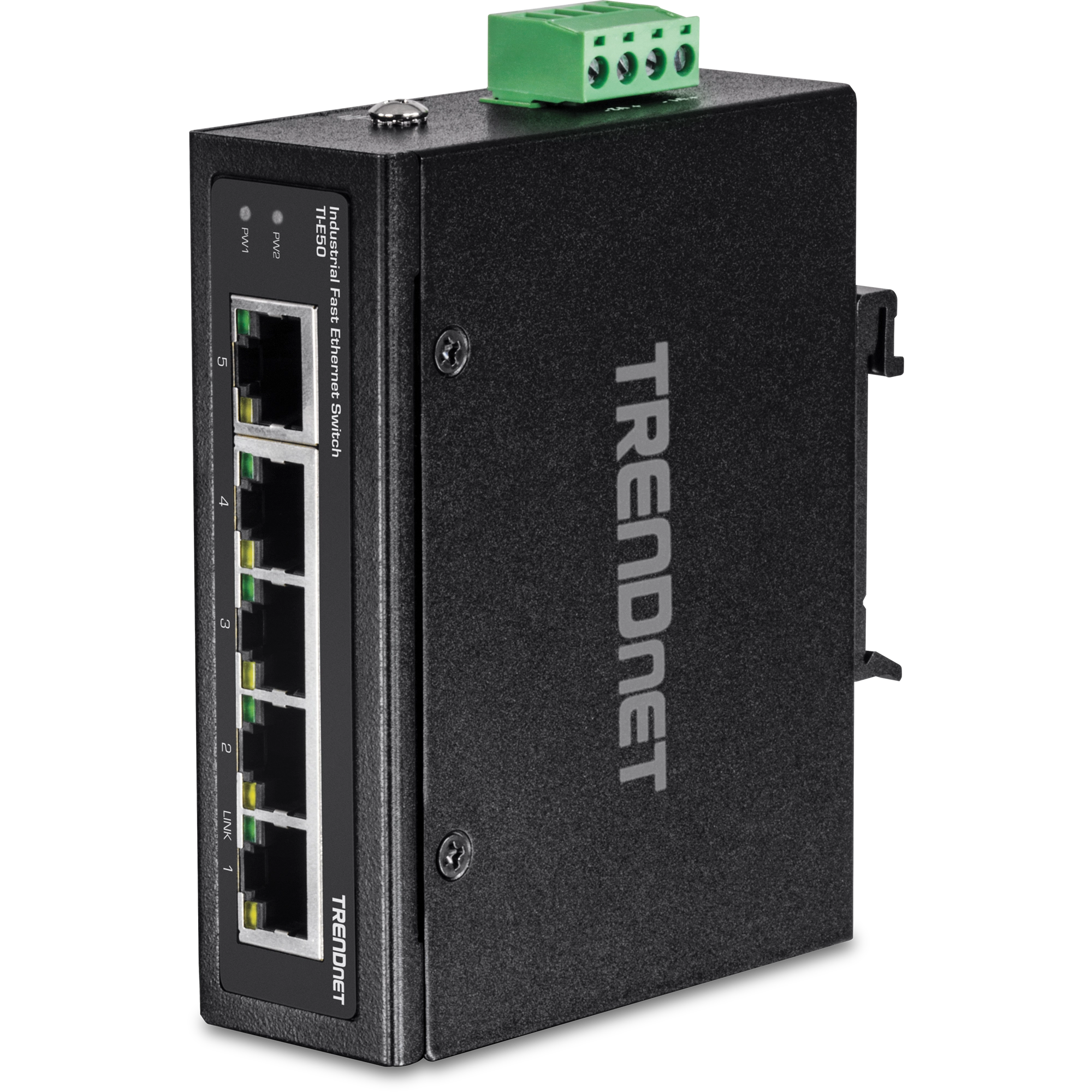 TRENDnet Industrie Switch 5 Port Fast Ethernet L2 DIN-Rail
