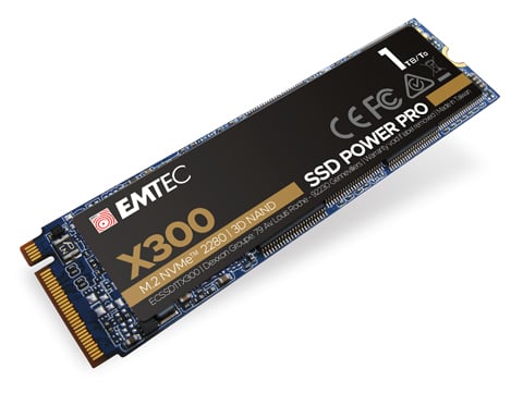 Emtec SSD M.2 NVMe PCIe 3.0 X300 1TB Intern retail