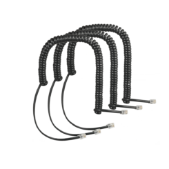 AUERSWALD Spiralkabel-3er-Set COMfortel-Handset