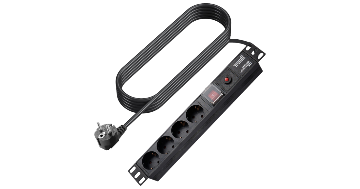 VISION 4-Socket Power Strip EU