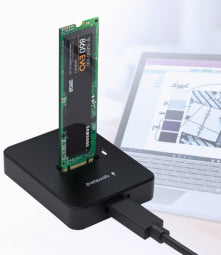gembird Desktop-USB-Type-C-M.2-SATA- Dockingstation, zwart.