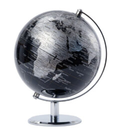 TROIKA Globus LUNAR schwarz, silberfarben