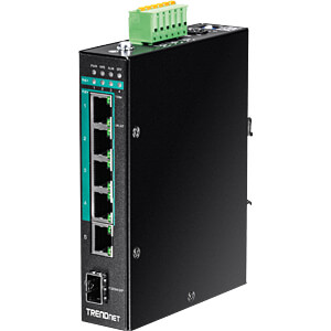 TRENDnet Industrie Switch 6 Port Gbit ManagedL2+ PoE+ Metall