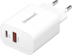 Intenso Power Adapter 1x USB-A/1x USB-C 30W White