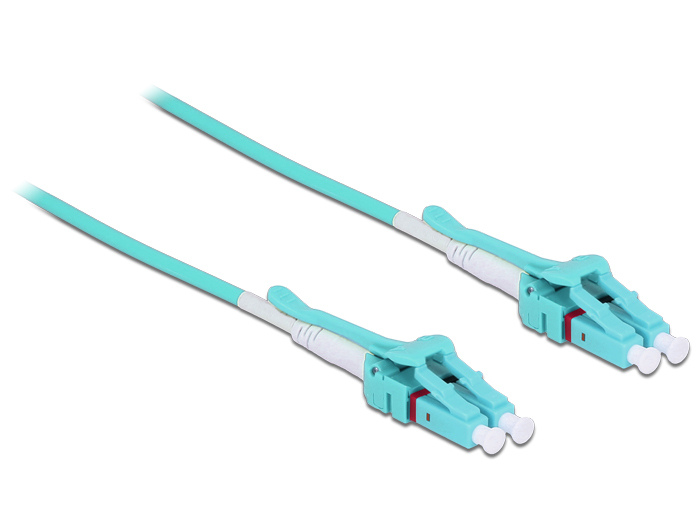 DELOCK Kabel LWL LC > LC Multimode OM3 Uniboot 1m