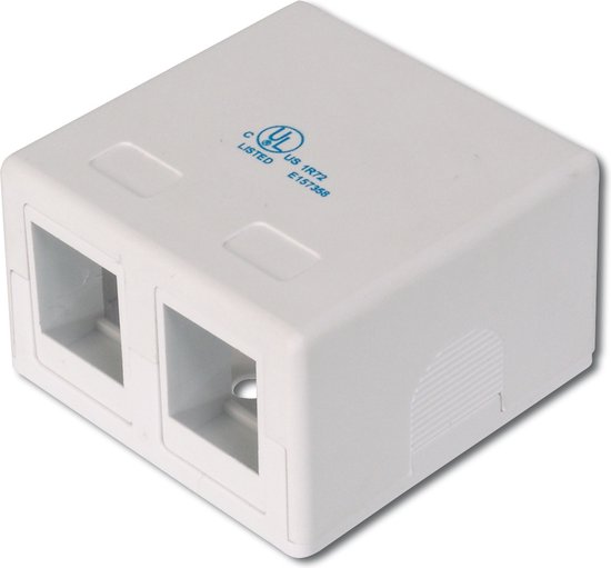 DIGITUS Behuizing voor Keystone 2xKeystone, weiß