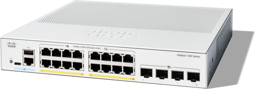 Catalyst 1300 16-port GE PoE 4x10G SFP