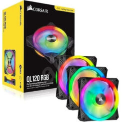 QX RGB Series iCUE LINK QX120 RGB 120mmMagnetic Dome RGB Fan Starter Kit