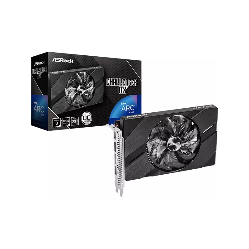 ASRock Intel Arc A380 Challenger ITX 6GB GDDR6 HDMI/3xDP