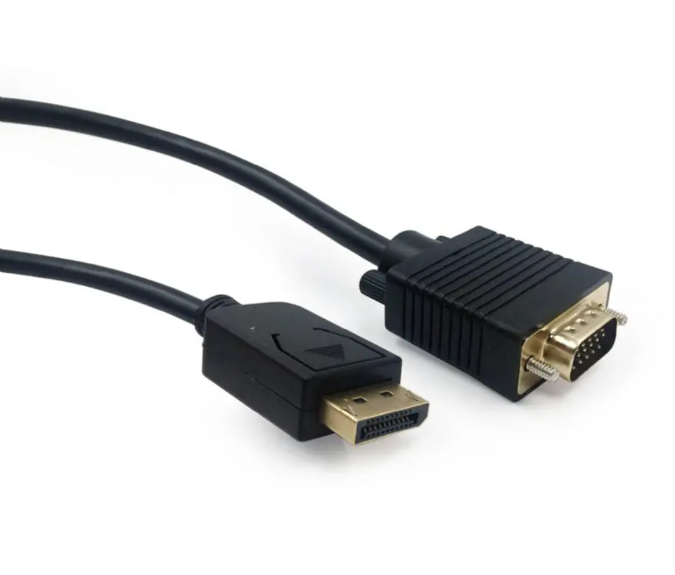 gembird Display Port zu VGA adapter Kabel, 1,8m, zwart.