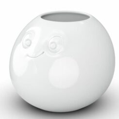FIFTYEIGHT Vase - Amüsiert (rund) weiß