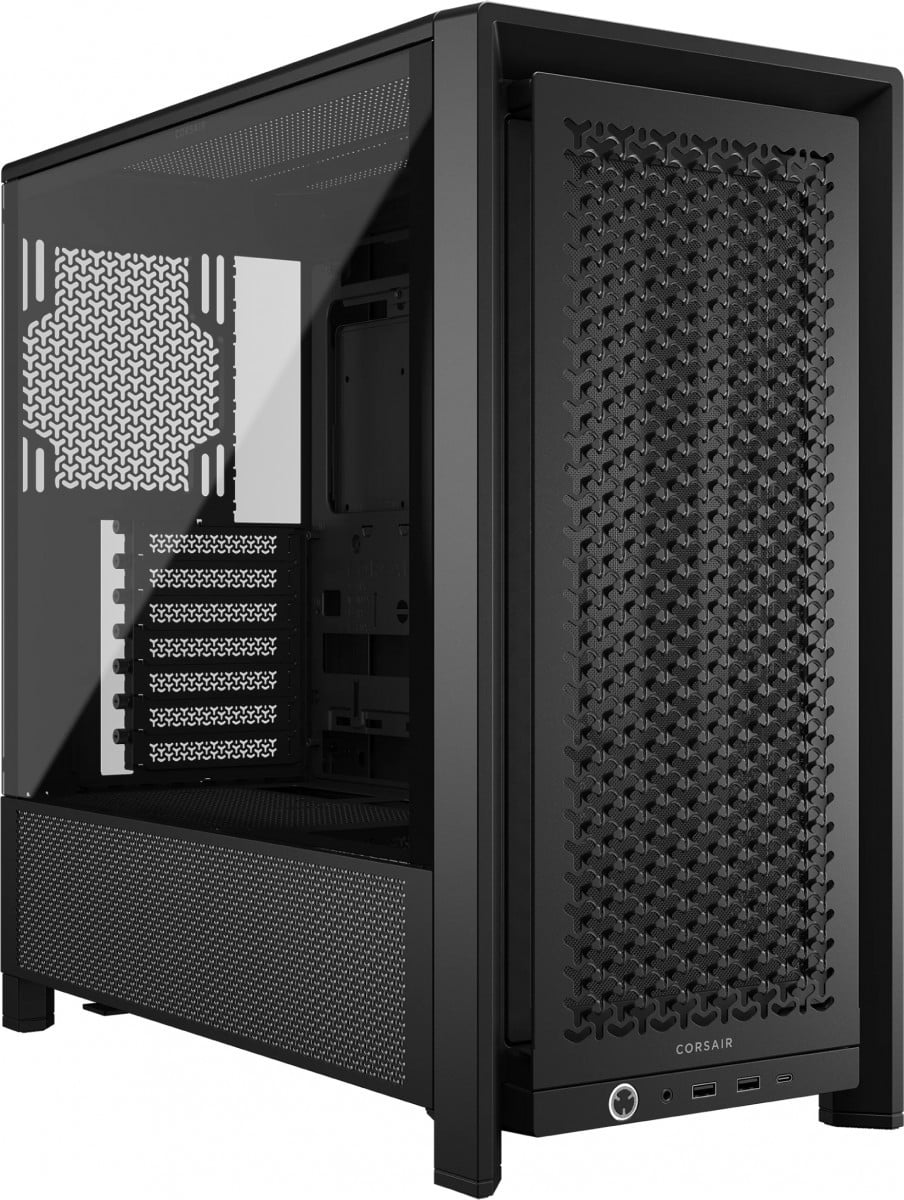 CORSAIR Behuizing Midi FRAME 4000D Mid-Tower, zwart