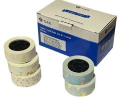 G&G Etikettenrolle 5er Set mit verschiedenen Muster 15x15mm