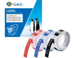 G&G Prägeband schwarz, rot, blau