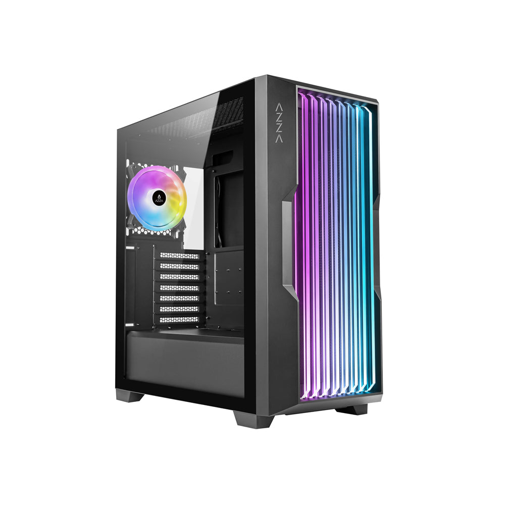 AZZA PC Gaming Gehäuse Midi ATX Guardian 520B (Black/Glass)