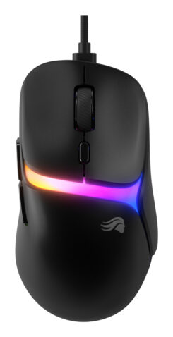 Glorious Gaming - bekabelde gamingmuis Model D3 - Ultralicht 57 g, optische knoppen met klikrate van 130M, 30K DPI BAMF 3.0-sensor, 750 IPS-tracking, 50G-versnelling, ondersteunt elk griptype - Zwart