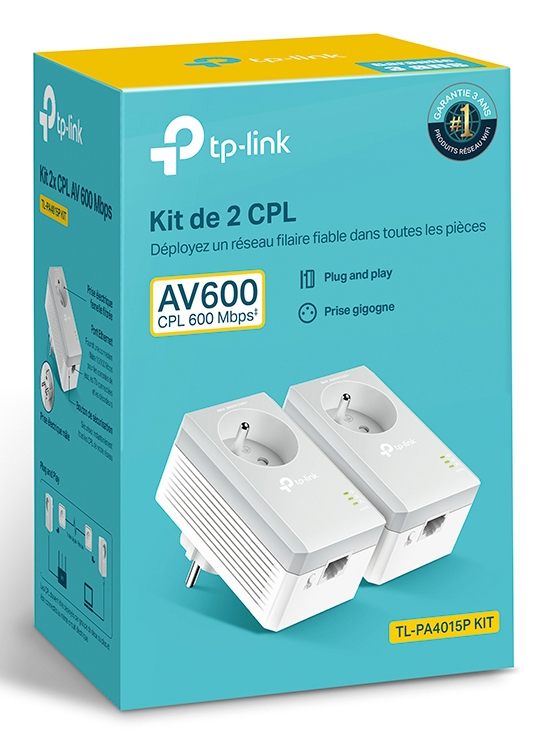 TP-Link TL-PA4015P KIT 500 Mbit/s Ethernet LAN Wit 2 stuk(s) - Afbeelding 4