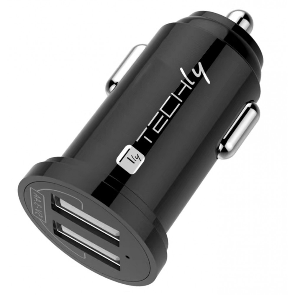 Techly IUSB2-CAR5-A48 oplader voor mobiele apparatuur Universeel Zwart Sigarettenaansteker Auto - Afbeelding 2