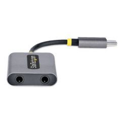 StarTech.com USB-C Headphone Splitter, USB Type C Dual Headset Adapter met Mic Input, USB C naar 3.5mm Audio Adapter/Earphone Dongle, USB C naar Audio Jack/Aux Output, 24-bit DAC - Afbeelding 4