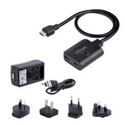 StarTech.com 2-Port HDMI Splitter, 4K 60Hz HDMI 2.0 Video, 4K HDMI Splitter 1 In 2 Out, 1x2 HDMI Display/Output Splitter, HDR/HDCP, 50cm Ingebouwde HDMI Kabel, HDMI Splitter voor TV/PC - Afbeelding 7
