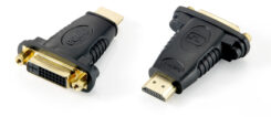 Equip 118909 tussenstuk voor kabels DVI (24+1) HDMI A Zwart