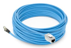 ACT Blauw 40 meter S/FTP CAT6A B2ca PoE++ 100W solid prefab installatiekabel, RJ45 male – female - Afbeelding 3