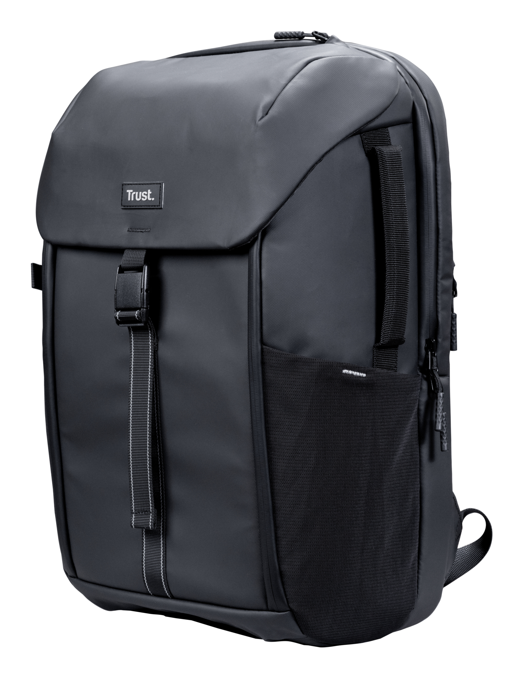 Trust Jersey Travel Backpack 17 inch - Laptoprugzak 25L – Waterbestendig – Voor laptops tot 17 inch – Grijs - Afbeelding 2