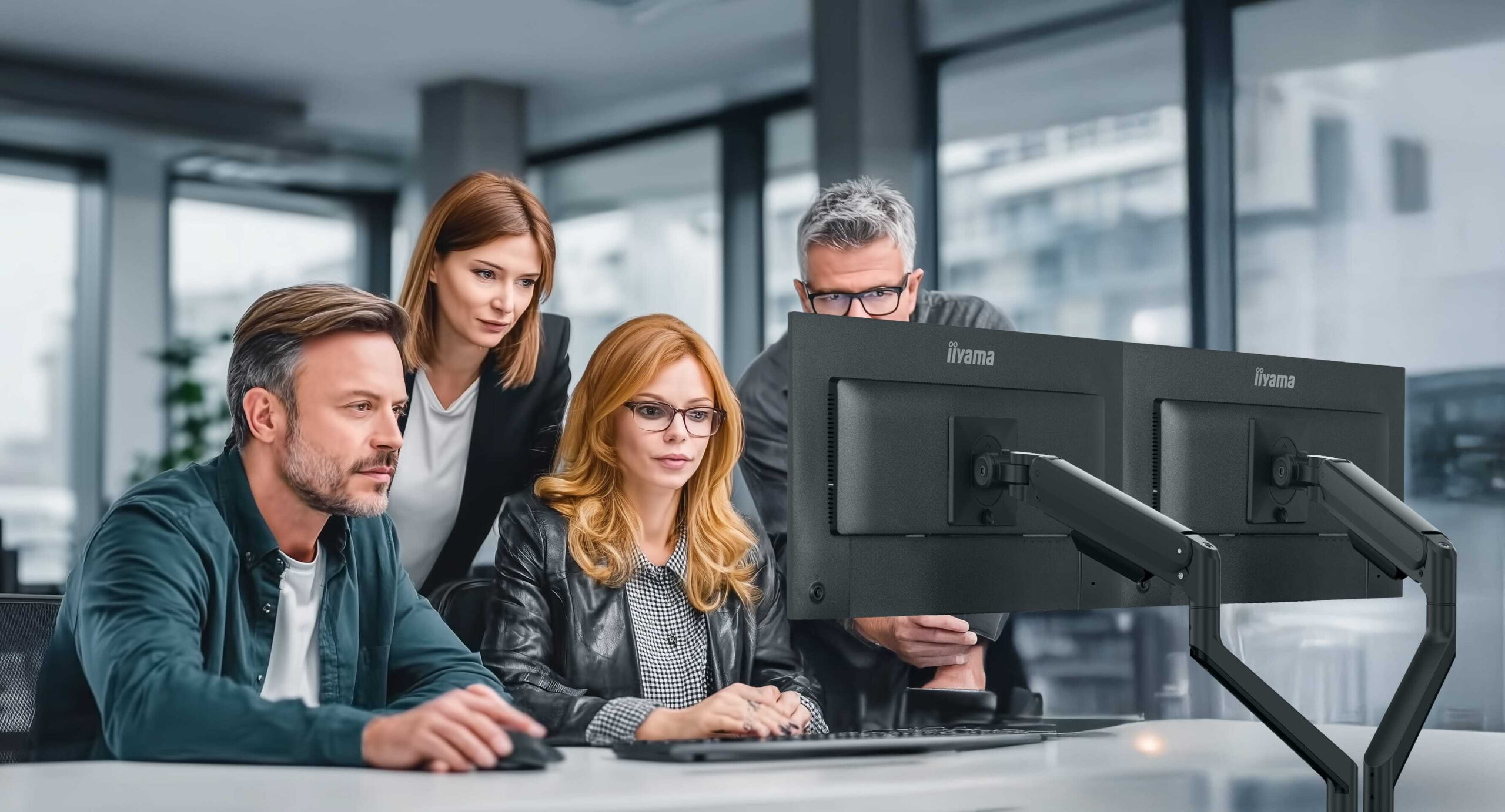 iiyama DS4002C-B1 flat panel bureau steun 81,3 cm (32") Zwart - Afbeelding 8