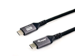 Equip 128381 USB 4 Gen 3 C naar C-kabel, M/M, 1,2 m, PD3.1 240W, 8K/60Hz, 40Gbps, Zwart - Afbeelding 3