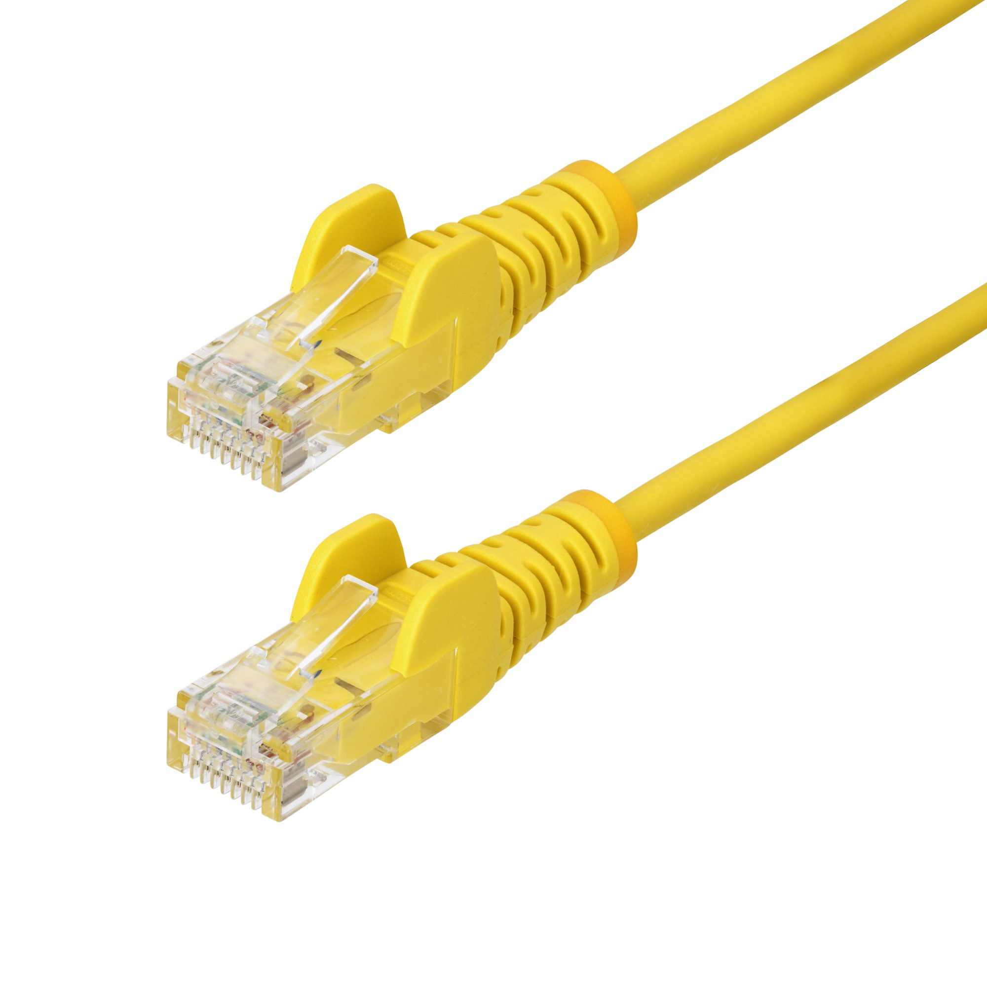 StarTech.com 5m Dunne CAT6 Ethernet Kabel, Geel, Snagless, 100W PoE, UTP, LSZH, 28AWG Pure Koperdraad, Slim RJ45 Netwerk Patchkabel met Trekontlasting, Fluke Getest - Afbeelding 2