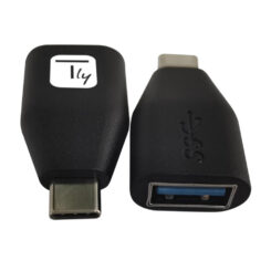 Techly IADAP-USB30-CMAFTY tussenstuk voor kabels USB A USB C Zwart