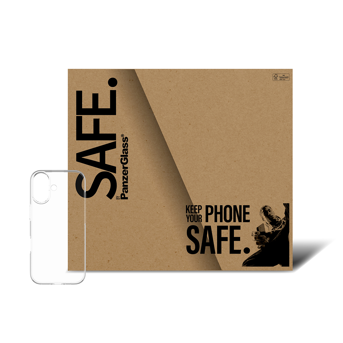 PanzerGlass SAFE. by ® TPU Case Transparent iPhone 17 | Bulk mobiele telefoon behuizingen Hoes Transparant - Afbeelding 3
