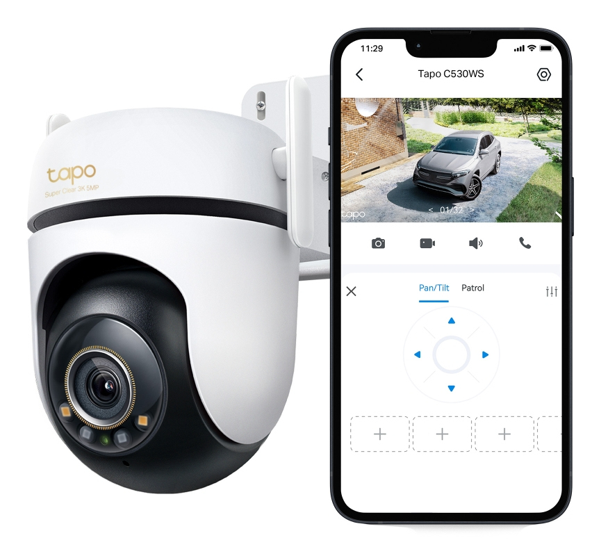 TP-Link TAPO C530WS bewakingscamera Torentje IP-beveiligingscamera Buiten 2880 x 1620 Pixels Muur - Afbeelding 5