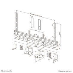 Neomounts AV30-500BL Videobar kit 43-110" - VESA - max 10 kg - universeel - Afbeelding 21